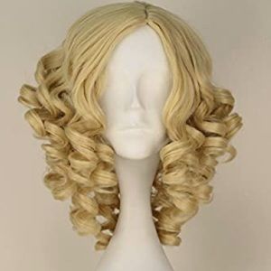 Short Curly Blonde Hair Costume Wig